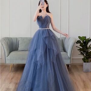 (Sold) Strapless formal dress